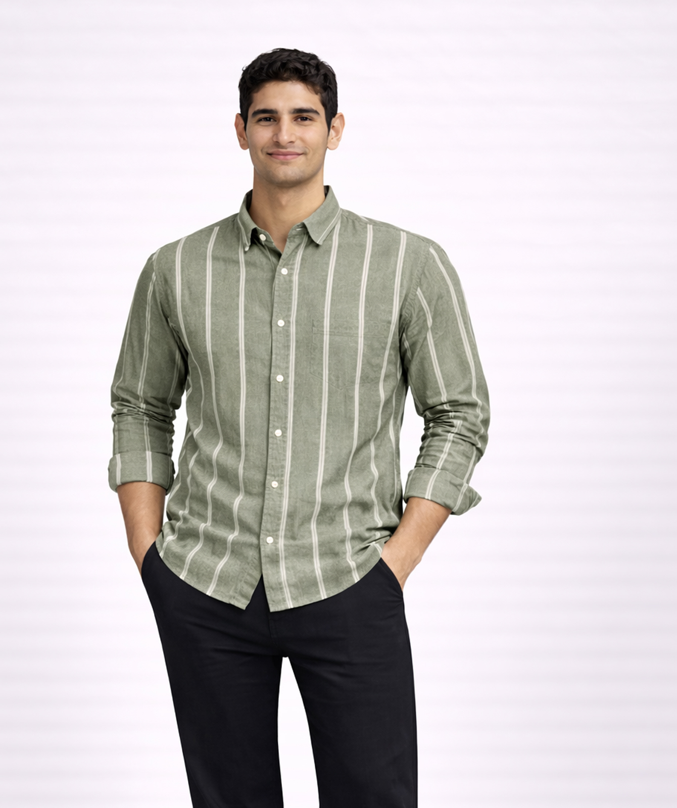 Green Stripe Shirt
